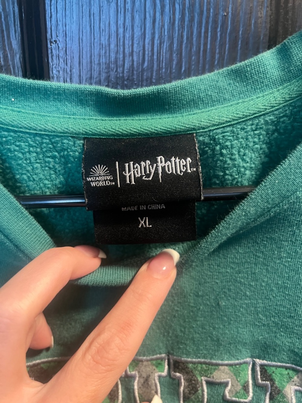Slytherin Green Crewneck Sweater - Picture 3 of 6